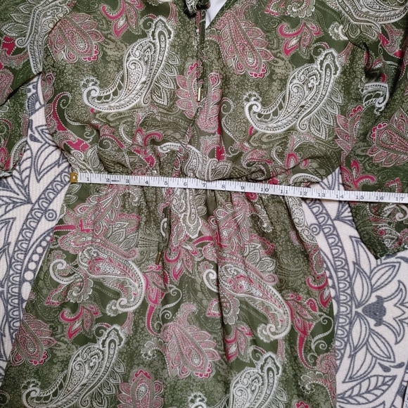 BANANA Republic Paisley Dress Size 2 - Picture 12 of 13